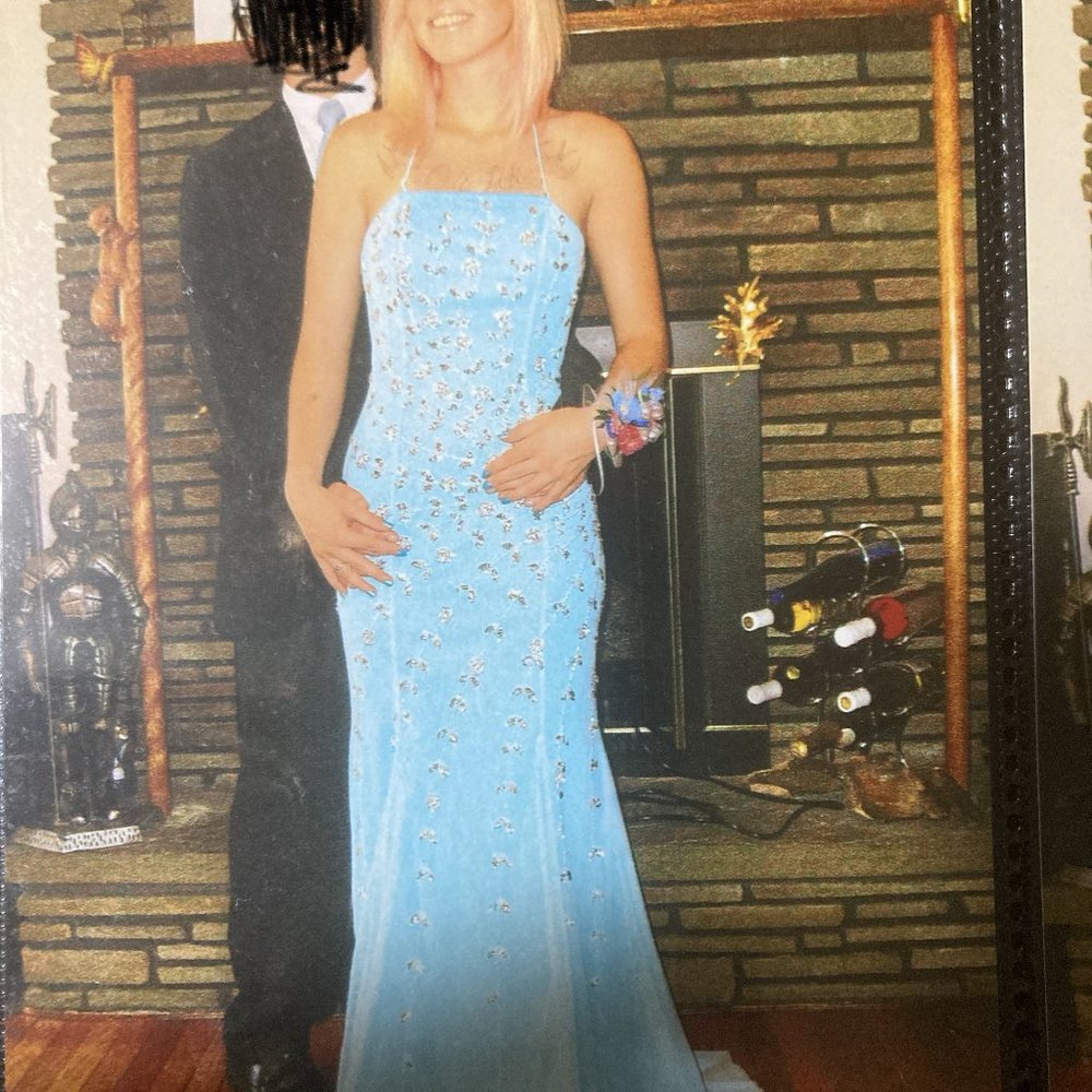 Blue prom dress by Sean Collection sz S